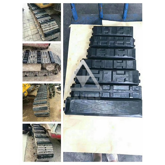 Hot Sale Pads Excavator Rubber Track Pad Shoe Steel Plate Sole For Construction Undercarriage Rubber Padding Competitive Price